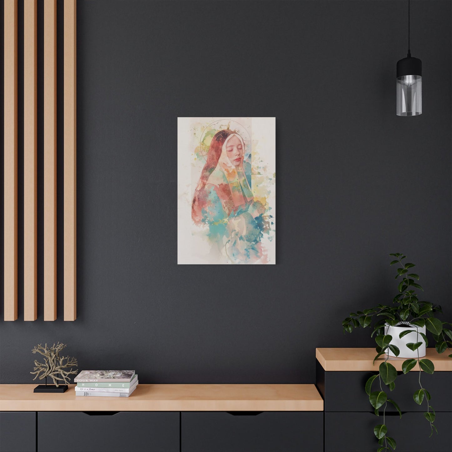 Saint Bernadette - Museum Wrapped Canvas - Sanctified Souls Print - Religious Art for your Home