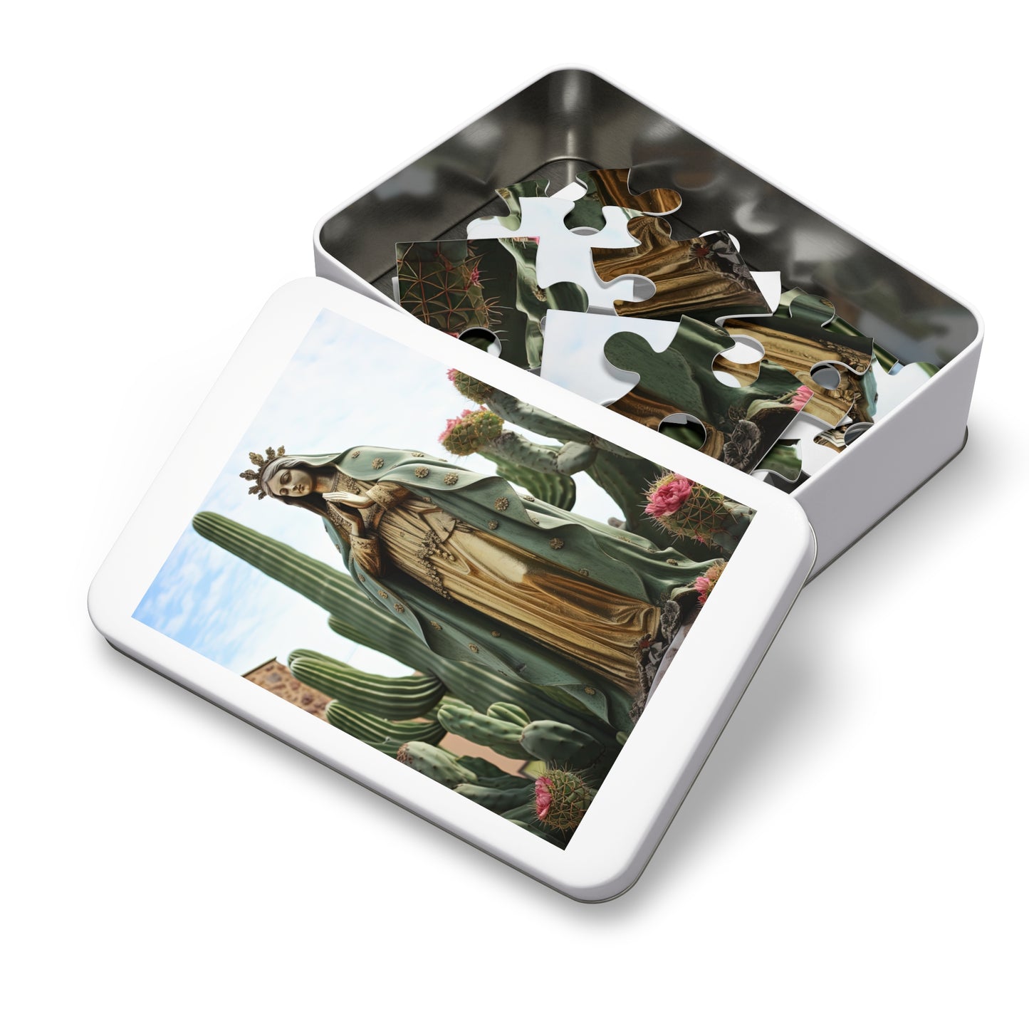 Our Lady of Guadalupe - Puzzle and Keepsake Tin - Religious Jigsaw Puzzle (30, 110, 252, 500,1000-Piece) - Religious Puzzle