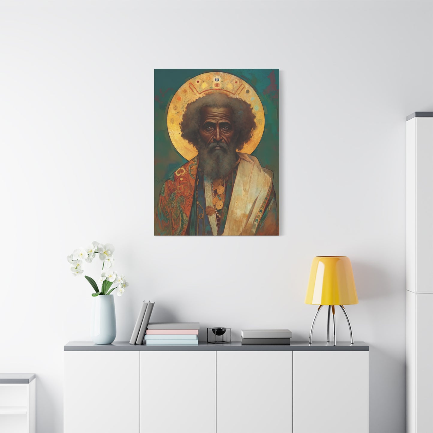 Saint Moses - Museum Wrapped Canvas - Sanctified Souls Print - Religious Art for your Home