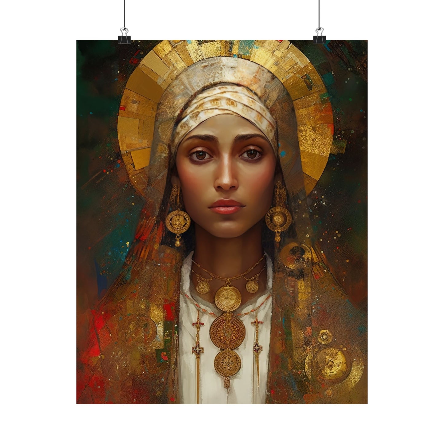 Saint Julia of Carthage - Sanctified Souls Print - Multiple Sizes - Premium Matte Vertical Posters