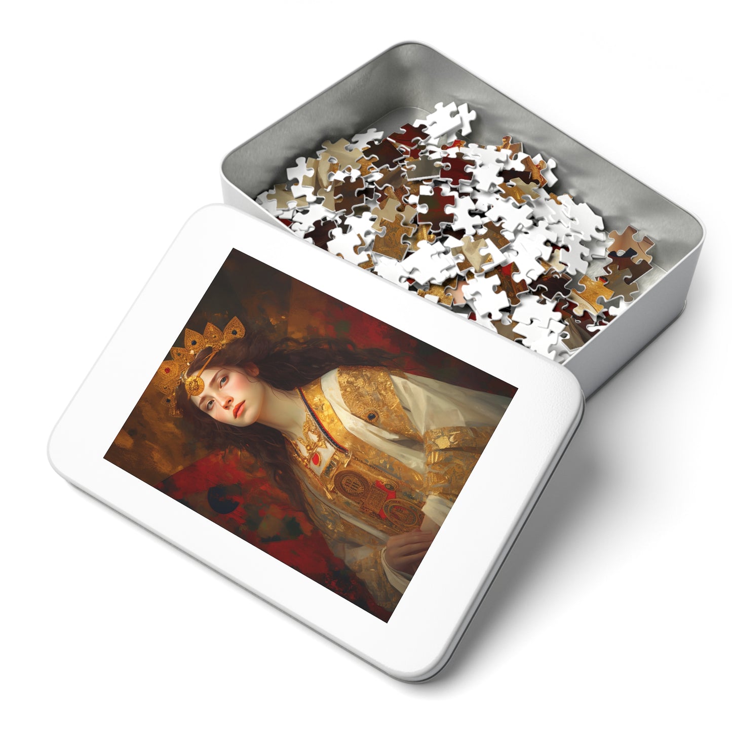 Saint Barbara - Puzzle and Keepsake Tin - Religious Jigsaw Puzzle (30, 110, 252, 500,1000-Piece) - Religious Puzzle