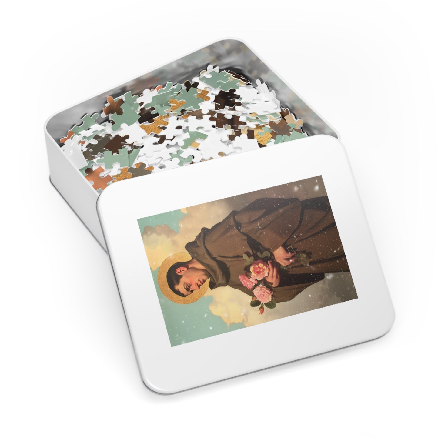 Saint Didacus of Alcala - Puzzle & Keepsake Tin - Religious Jigsaw Puzzle (30, 110, 252, 500,1000-Piece)