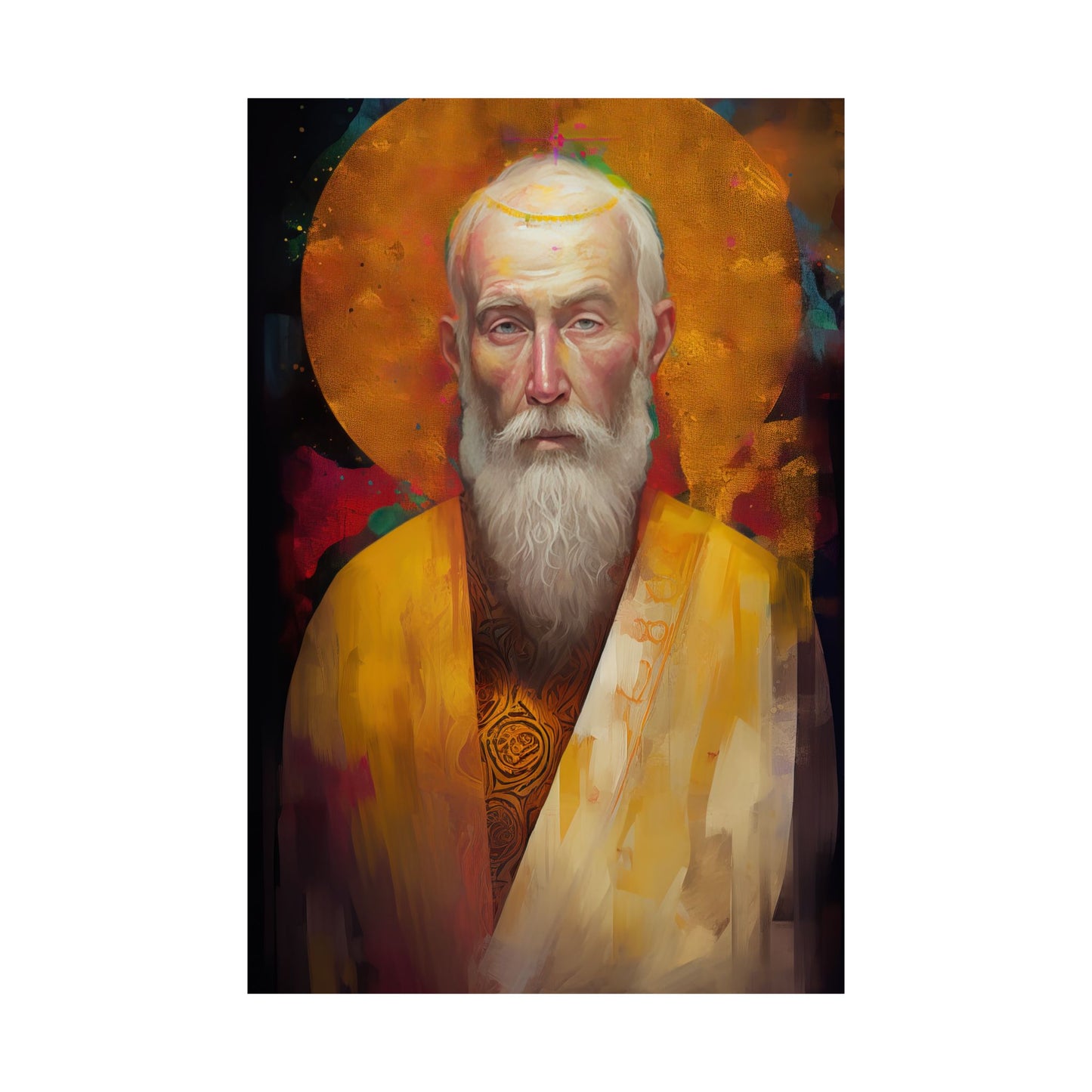 Saint Simon the Apostle Print - Sanctified Souls Print - Multiple Sizes - Premium Matte Vertical Posters