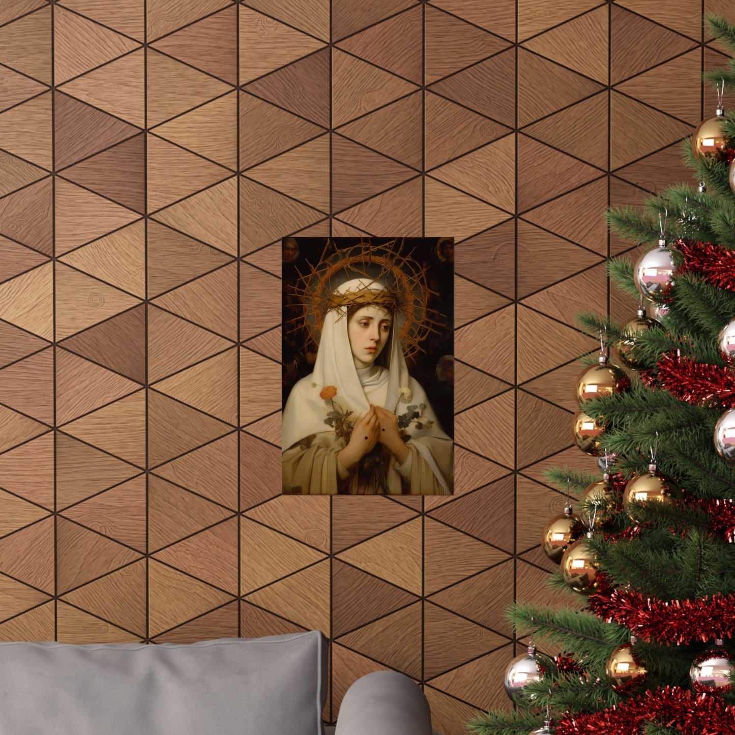 Saint Catherine of Siena - Sanctified Souls Print - Multiple Sizes - Premium Matte Vertical Posters - Catholic Saint Art
