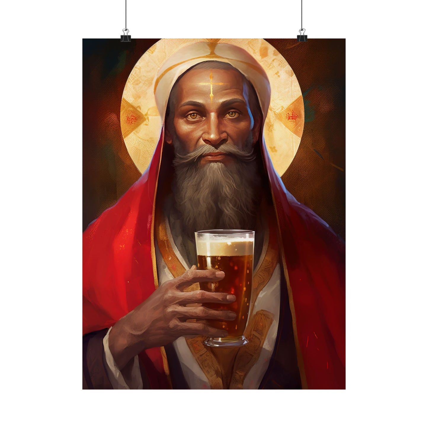 Saint Augustine of Hippo - Sanctified Souls Print - Multiple Sizes - Premium Matte Vertical Posters