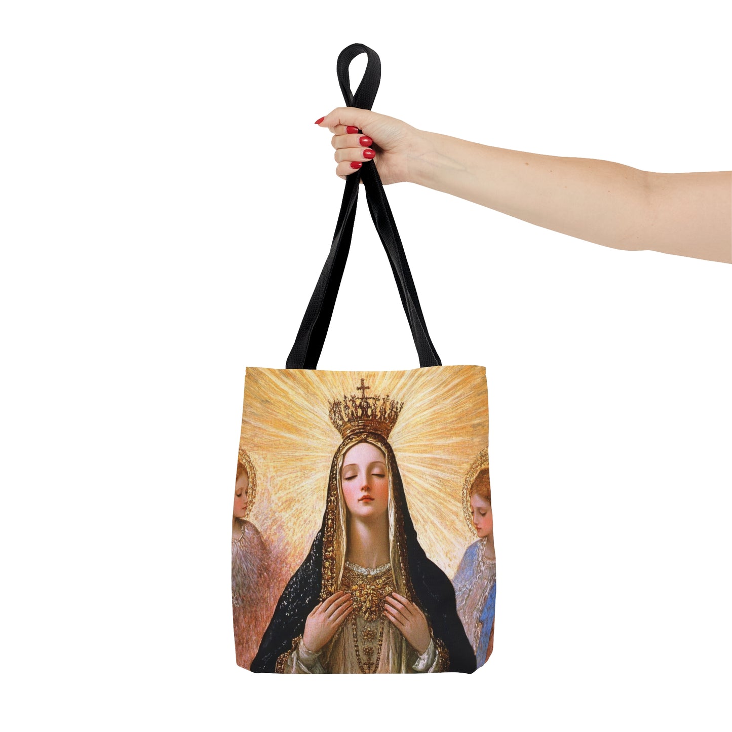 Divine Majesty: The Crowning of the Queen of Heaven Tote Bag - Large Medium Small Faith Art Bag - Catholic Faith Purse - Religious