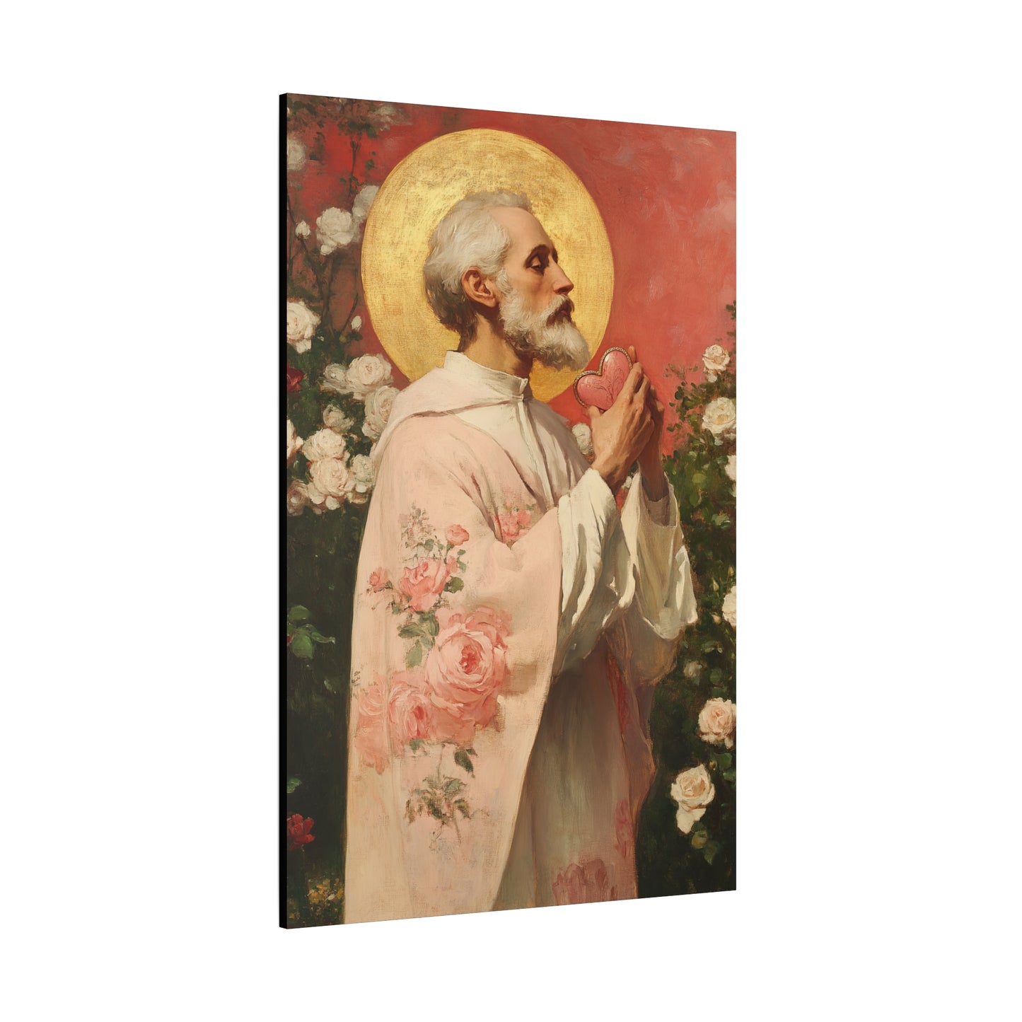Saint Valentine - Multiple Sizes - Catholic Home art - Museum Wrapped Canvas - Sanctified Souls Print - Catholic Saint Art