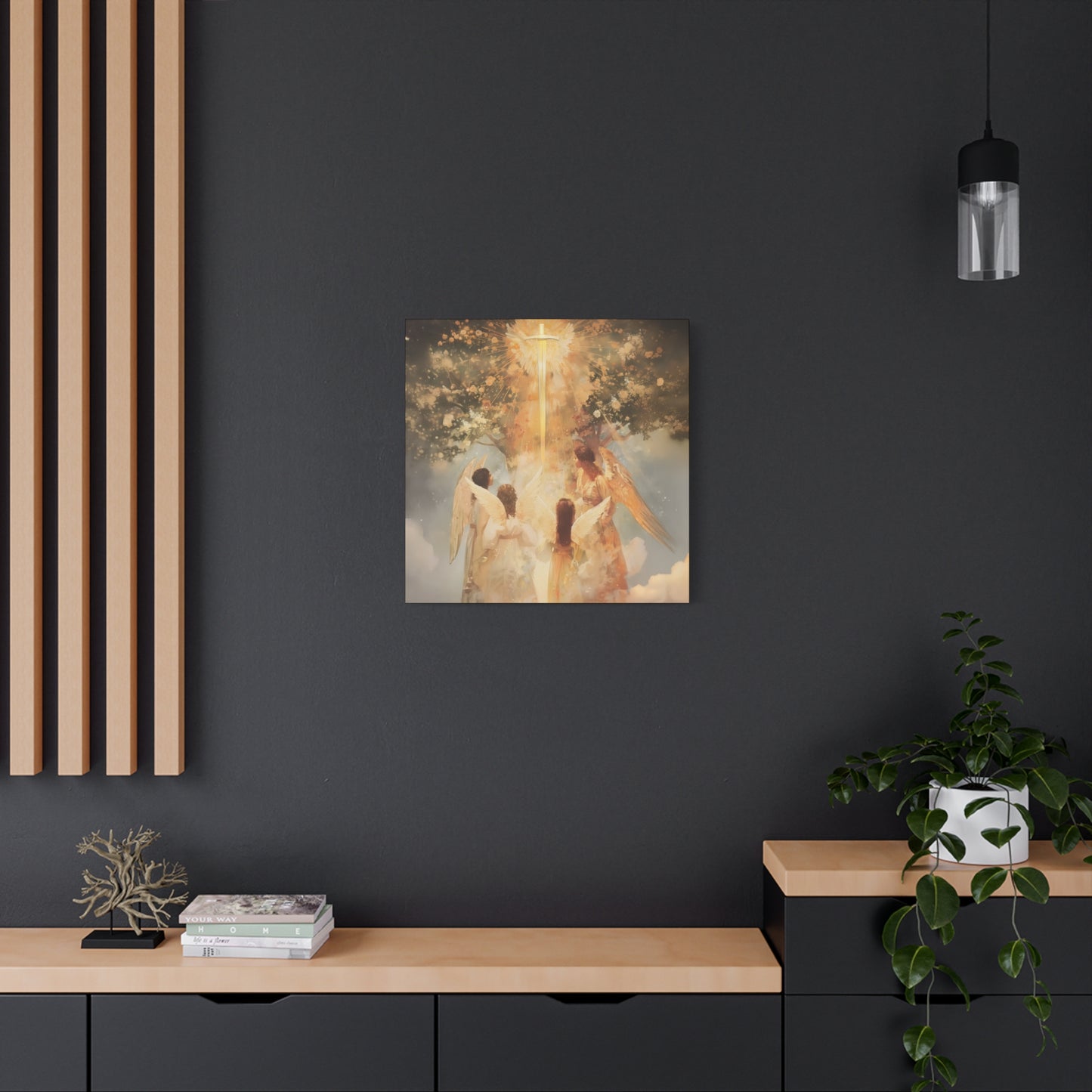 The Watchers of the First Dawn - Guardians of Eden - Gallery Wrapped Canvas - Print - Religious Art for your Home - Catholic Art