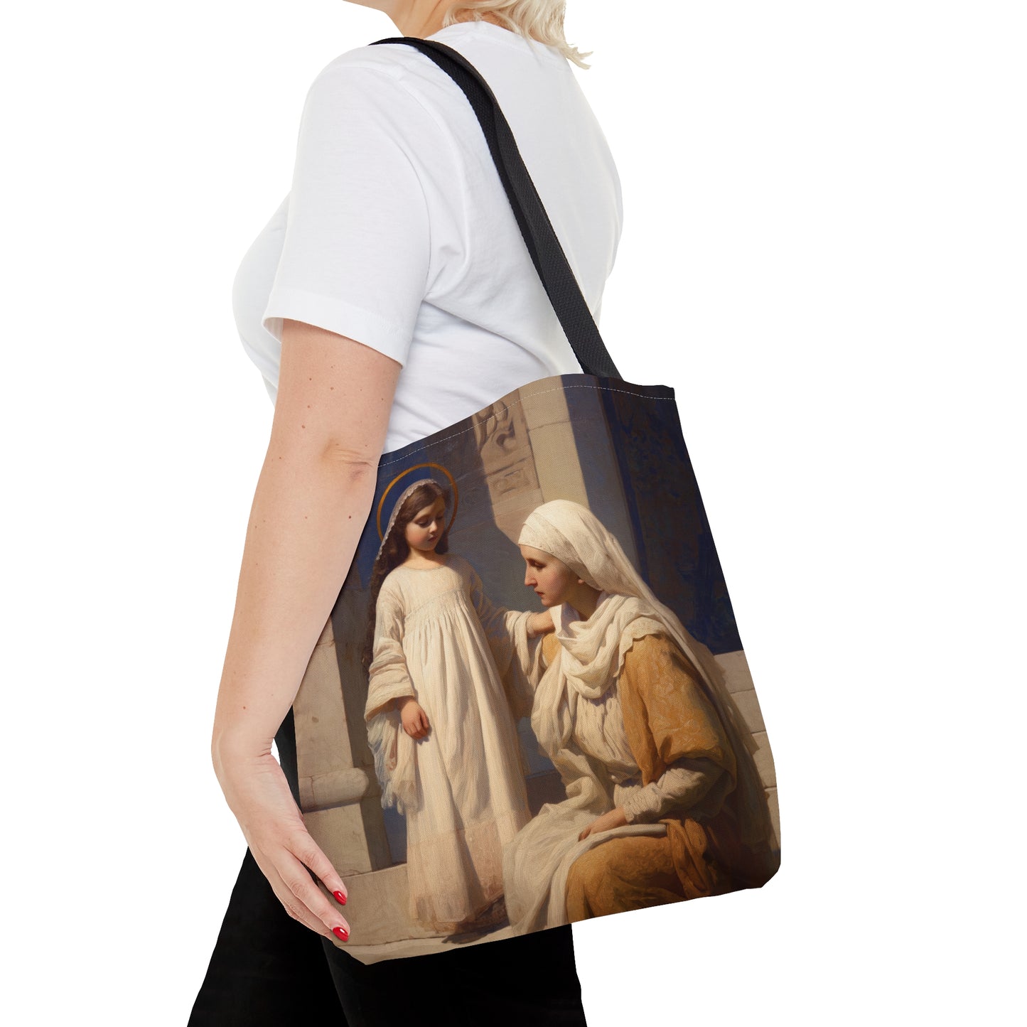 The Feast of the Presentation of the Blessed Mary Tote Bag - Large Medium Small Faith Art Bag - Catholic Faith Purse - Double Sided