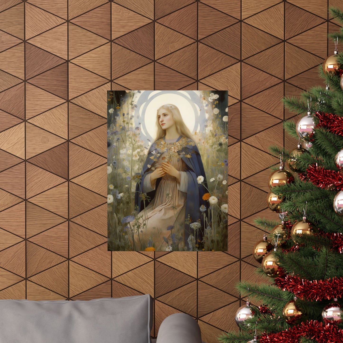 Saint Hildegard of Bingen Print - Sanctified Souls Print - Multiple Sizes - Premium Matte Vertical Posters