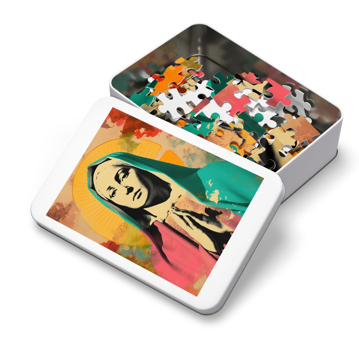 Mary the Blessed Virgin - Puzzle and Keepsake Tin - Religious Jigsaw Puzzle (30, 110, 252, 500,1000-Piece) - Religious Puzzle