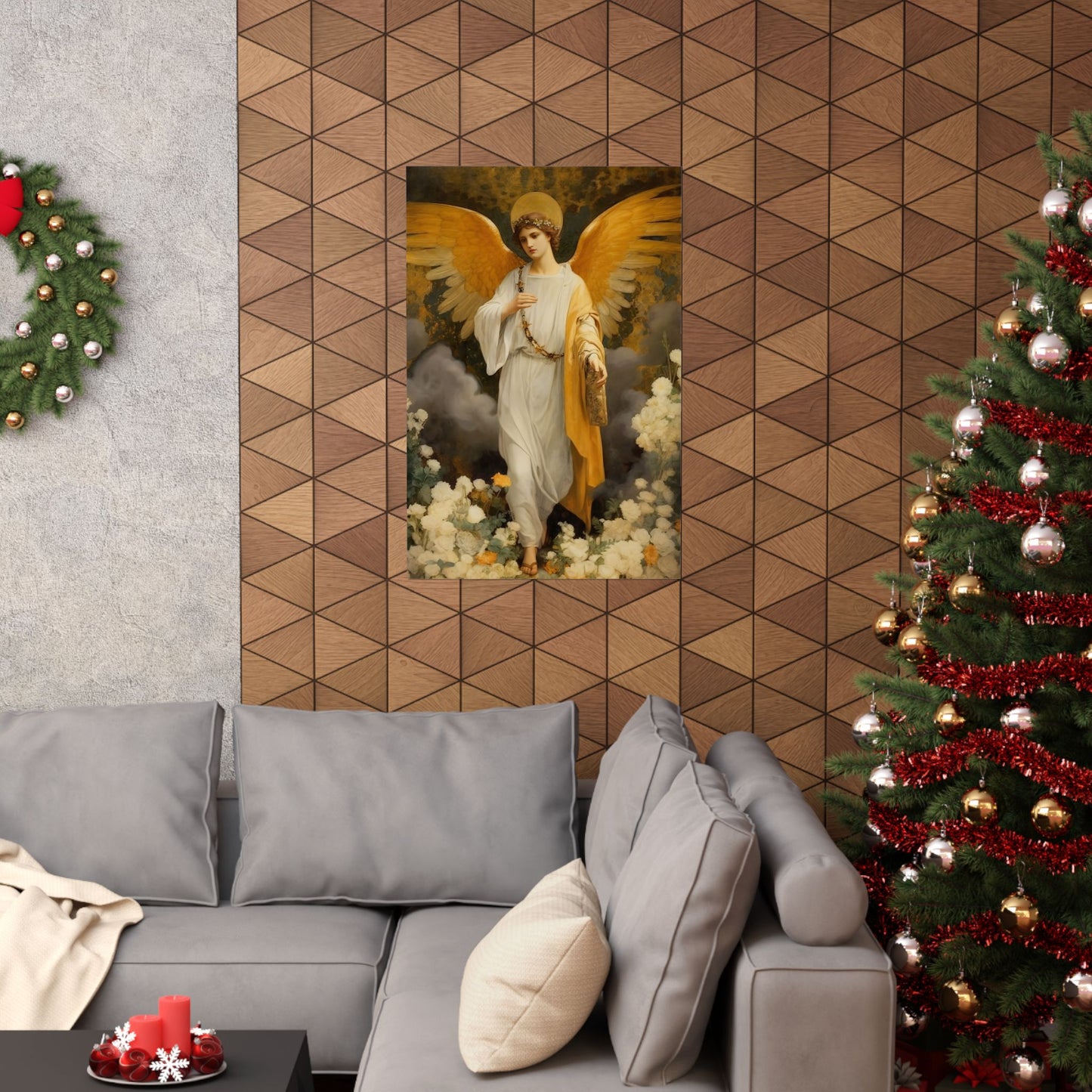 Saint Gabriel  the Archangel - Sanctified Souls Print - Multiple Sizes - Premium Matte Vertical Posters