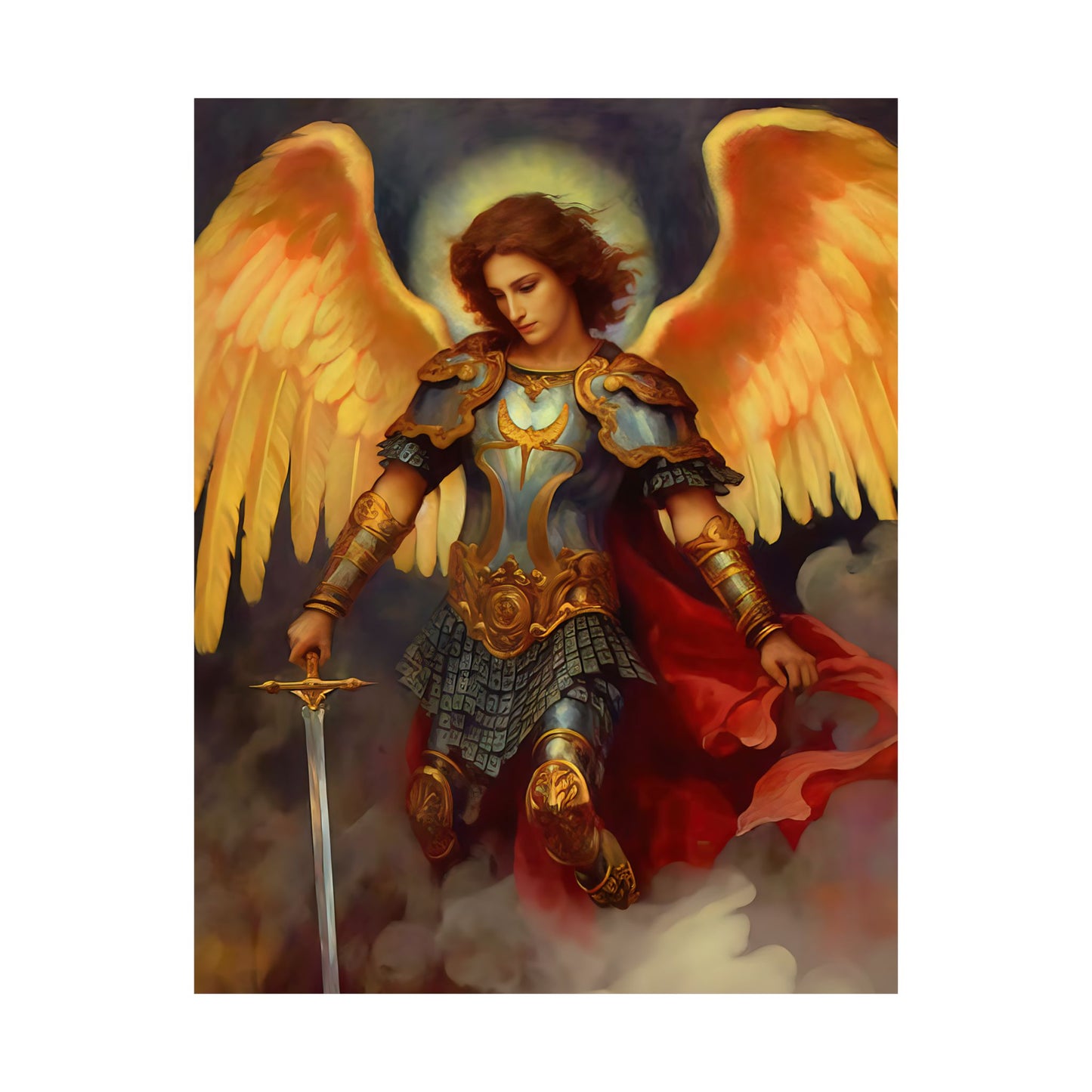 Saint Michael the Archangel - Sanctified Souls Print - Multiple Sizes - Premium Matte Vertical Posters