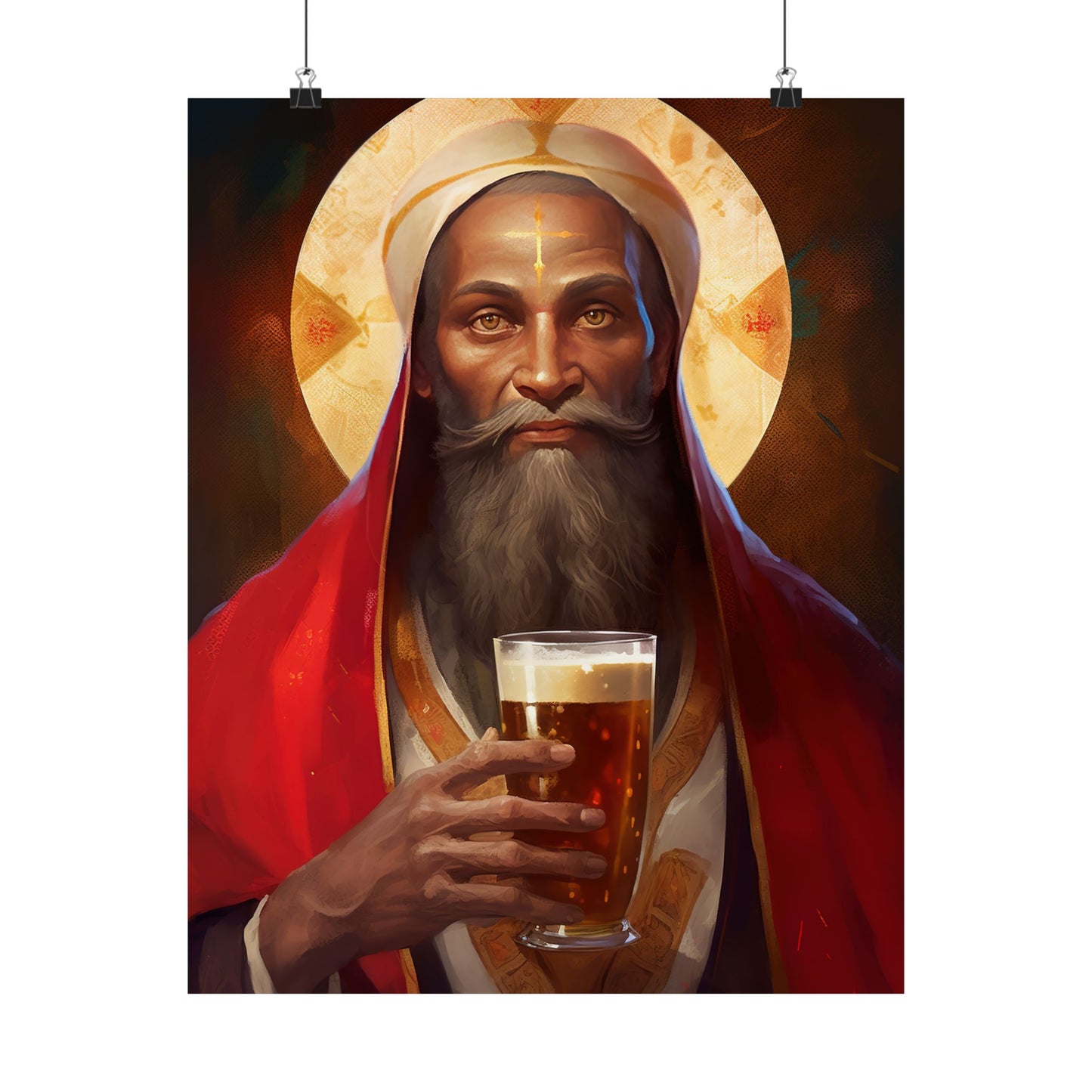 Saint Augustine of Hippo - Sanctified Souls Print - Multiple Sizes - Premium Matte Vertical Posters