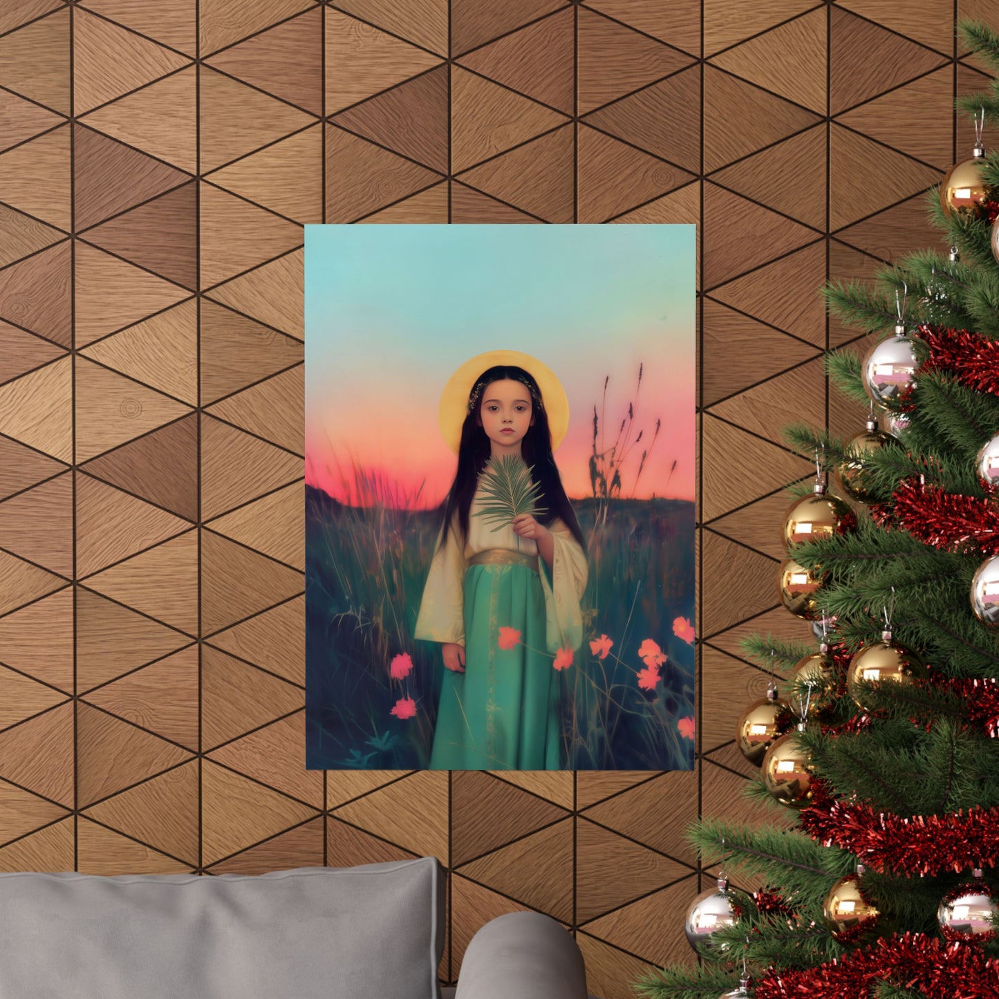 Saint Charity -  Sanctified Souls Print - Multiple Sizes - Premium Posters - Catholic Art - Christian Home - Martyr Saint