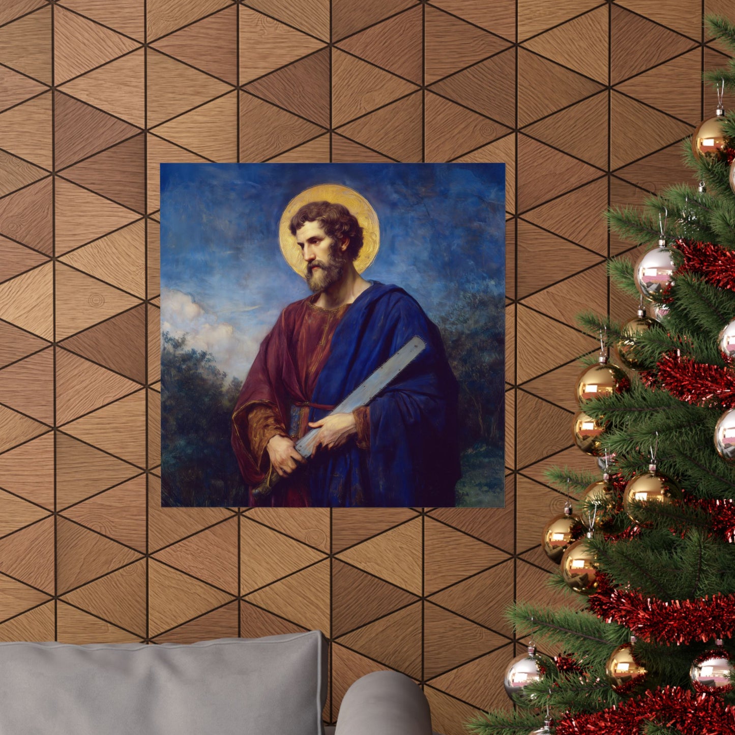 Saint Simon the Apostle  - Sanctified Souls Print - Multiple Sizes - Premium Matte Vertical Posters