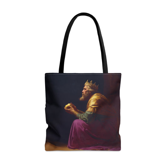 Melchior and the Gift Fit for a King - 3 Wise Men - Tote Bag - Large Medium Small Faith Art Bag - Re usable Tote Purse - Double Sided