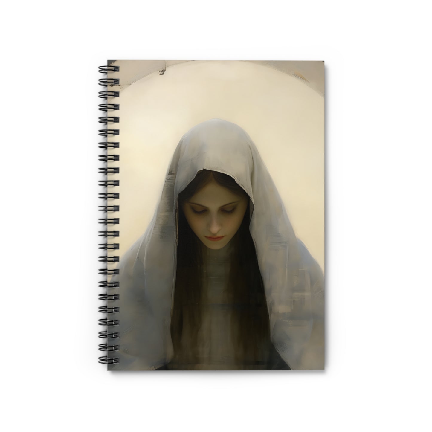 Mary the Blessed Virgin Journal - Sanctified Souls Art - Religious Based Notebook - Spiral Notebook - Ruled Line