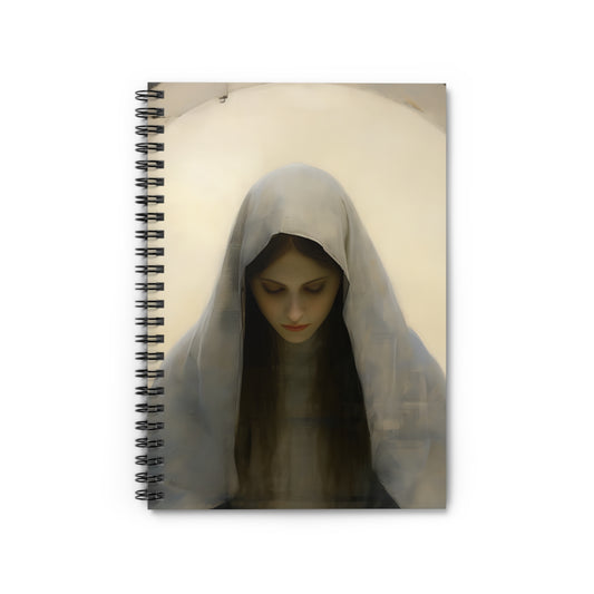 Mary the Blessed Virgin Journal - Sanctified Souls Art - Religious Based Notebook - Spiral Notebook - Ruled Line