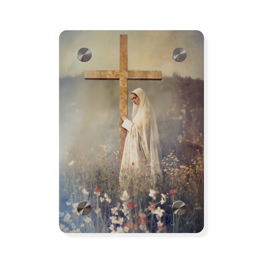The Feast of the Exaltation of the Holy Cross Wall Art Panel - Ready to Hang Acrylic Print - Catholic Saint Art - Patron Saint Print
