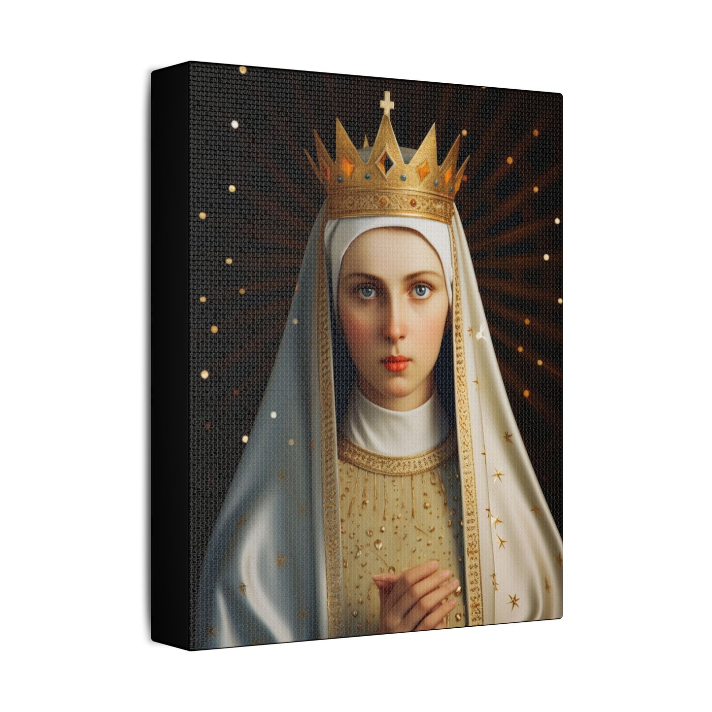 Saint Kinga of Poland Canvas Print - Multiple Sizes - Catholic Home art - Museum Wrapped Canvas - Sanctified Souls Print