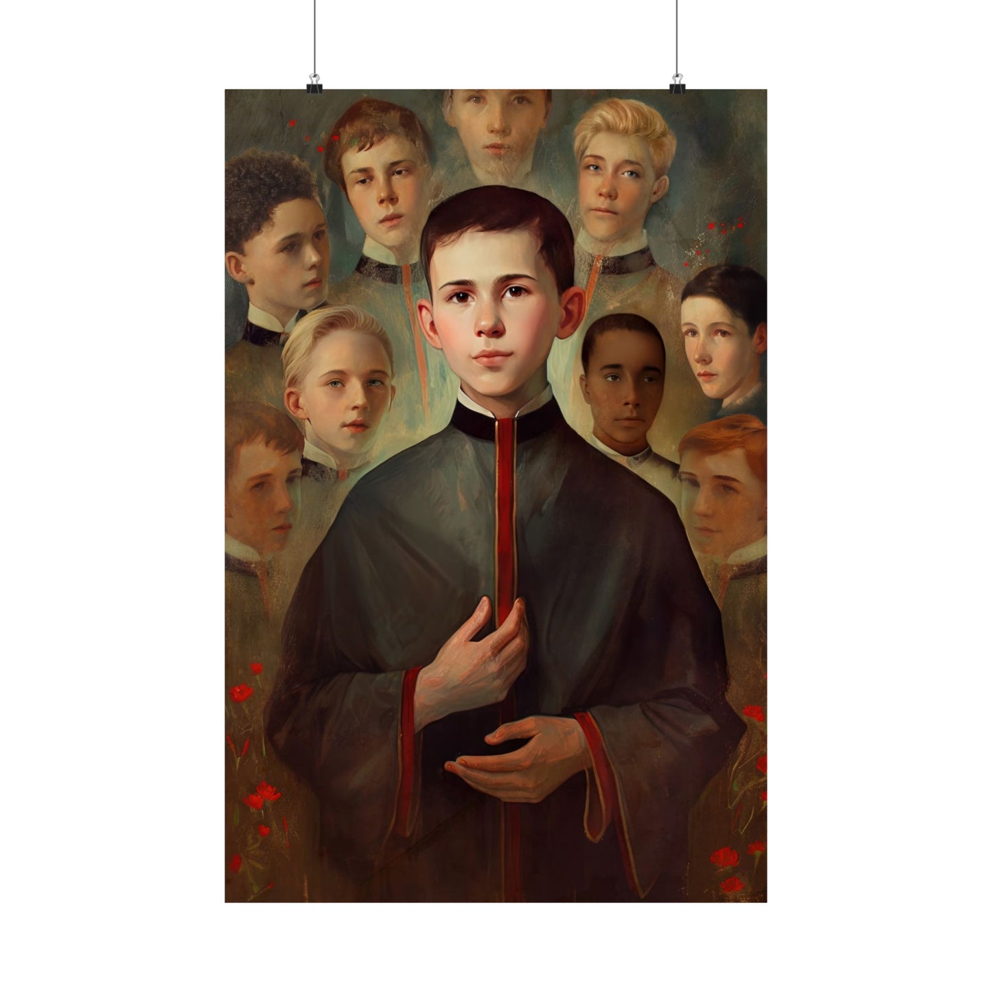 Saint John Berchmans - Sanctified Souls Print - Multiple Sizes - Premium Matte Vertical Posters