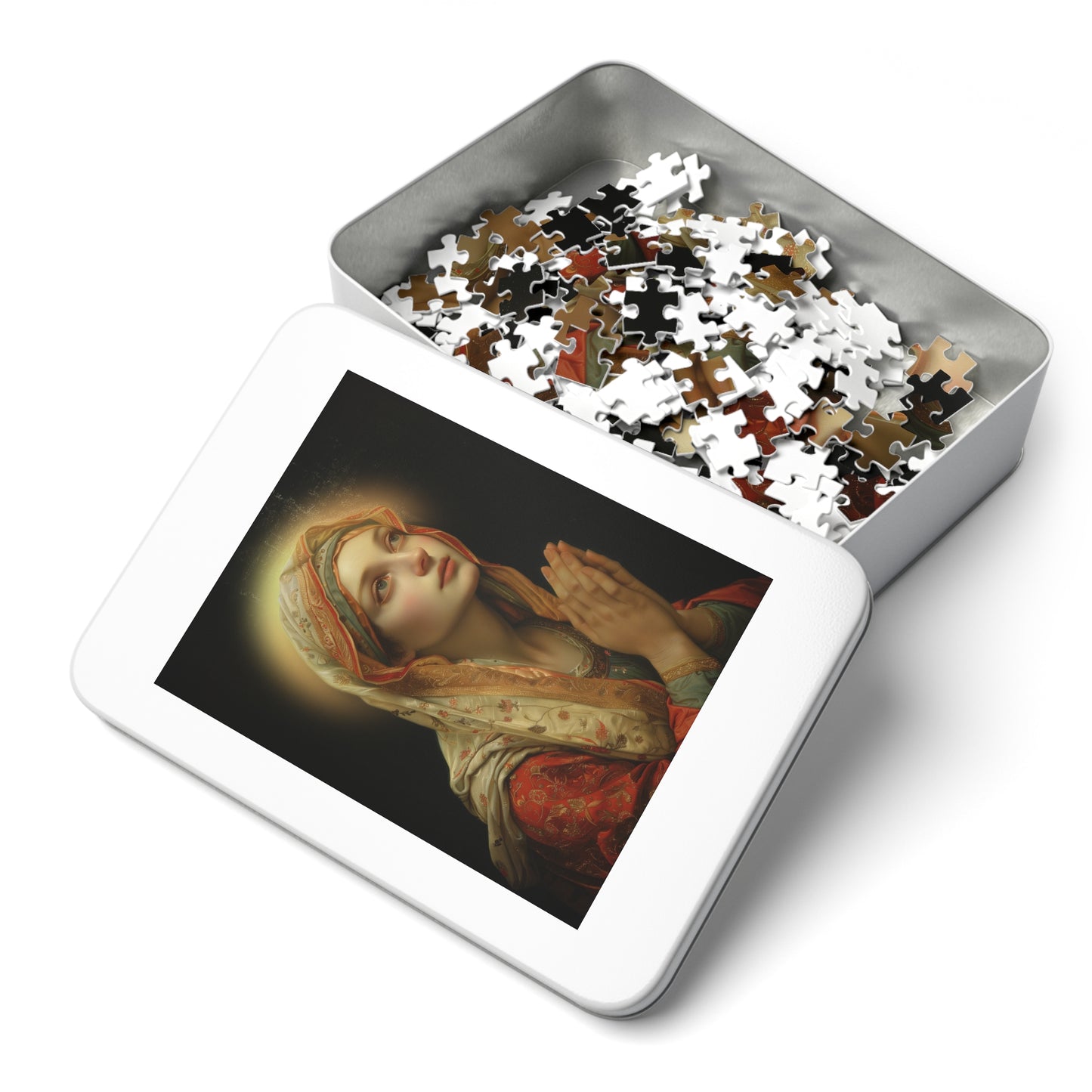 Saint Regina - Puzzle and Keepsake Tin - Religious (30, 110, 252, 500,1000) - Religious Puzzle - Gifts for Catholic Families - Saints
