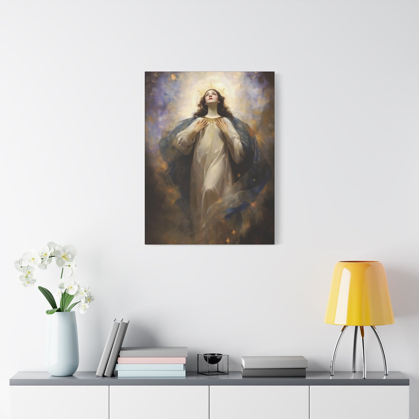 The Assumption of Mary - Museum Wrapped Canvas - Sanctified Souls Print - Religious Art for your Home