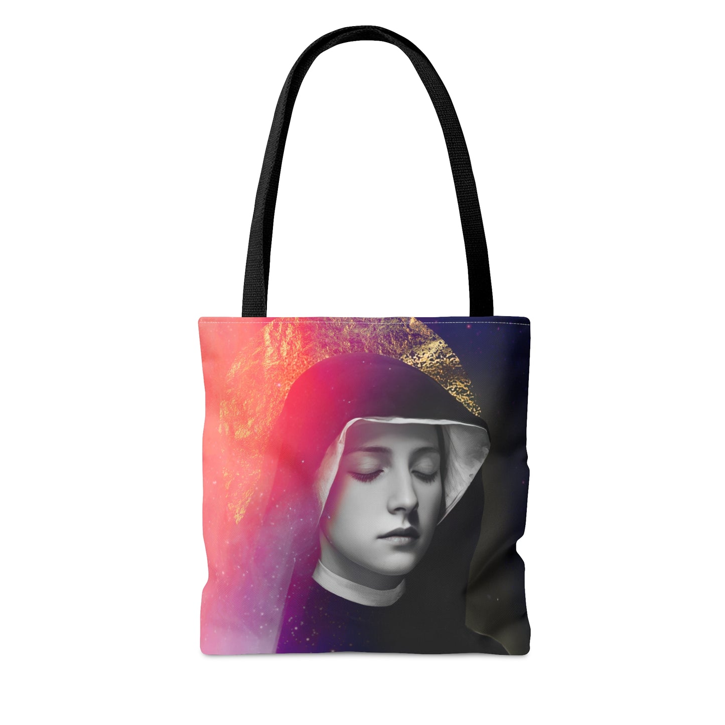 Saint Faustina Kowalska - Tote Bag - Large Medium Small Faith Art Bag - Bible Study Faith Purse - Double Sided Prayer Tote