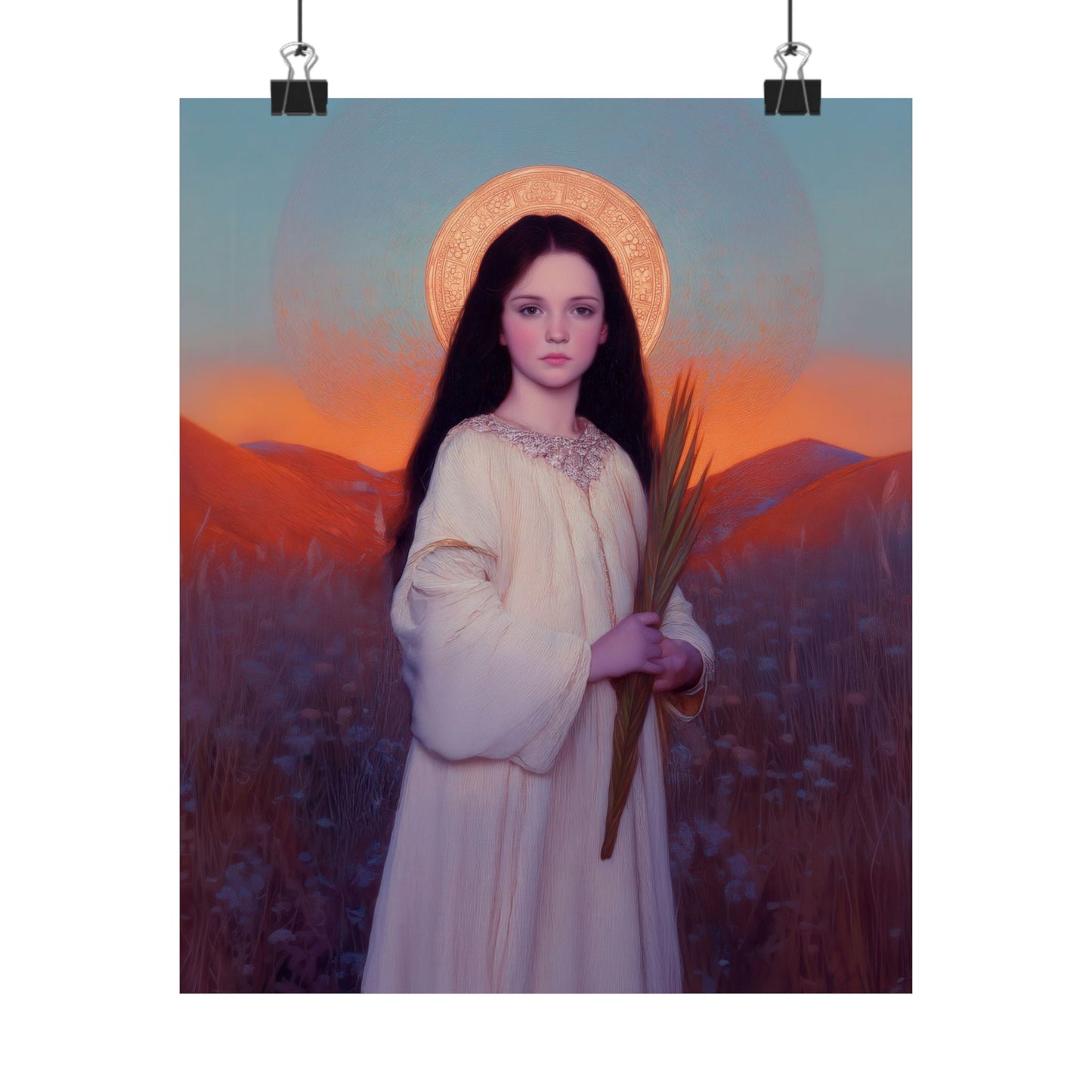 Saint Hope -  Sanctified Souls Print - Multiple Sizes - Premium Posters - Catholic Art - Christian Home - Martyr Saint