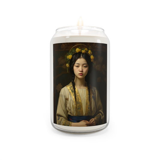 Saint Agatha Lin Candle - Scented Prayer Candle, 13.75oz - Tall Size - Religious Candle - Catholic Art - Religious Gift - Multiple Scents