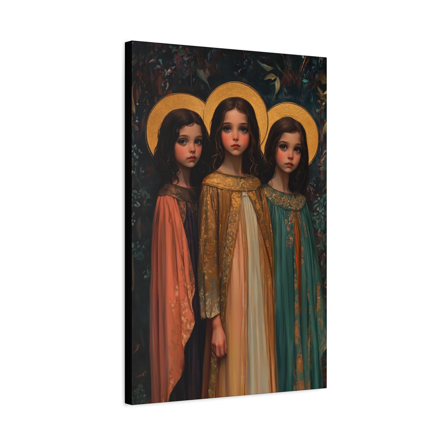Saints Faith, Hope and Charity - Museum Wrapped Canvas - Print - Religious Art for your Home - Christian print - Prayer Room Catholic Saint