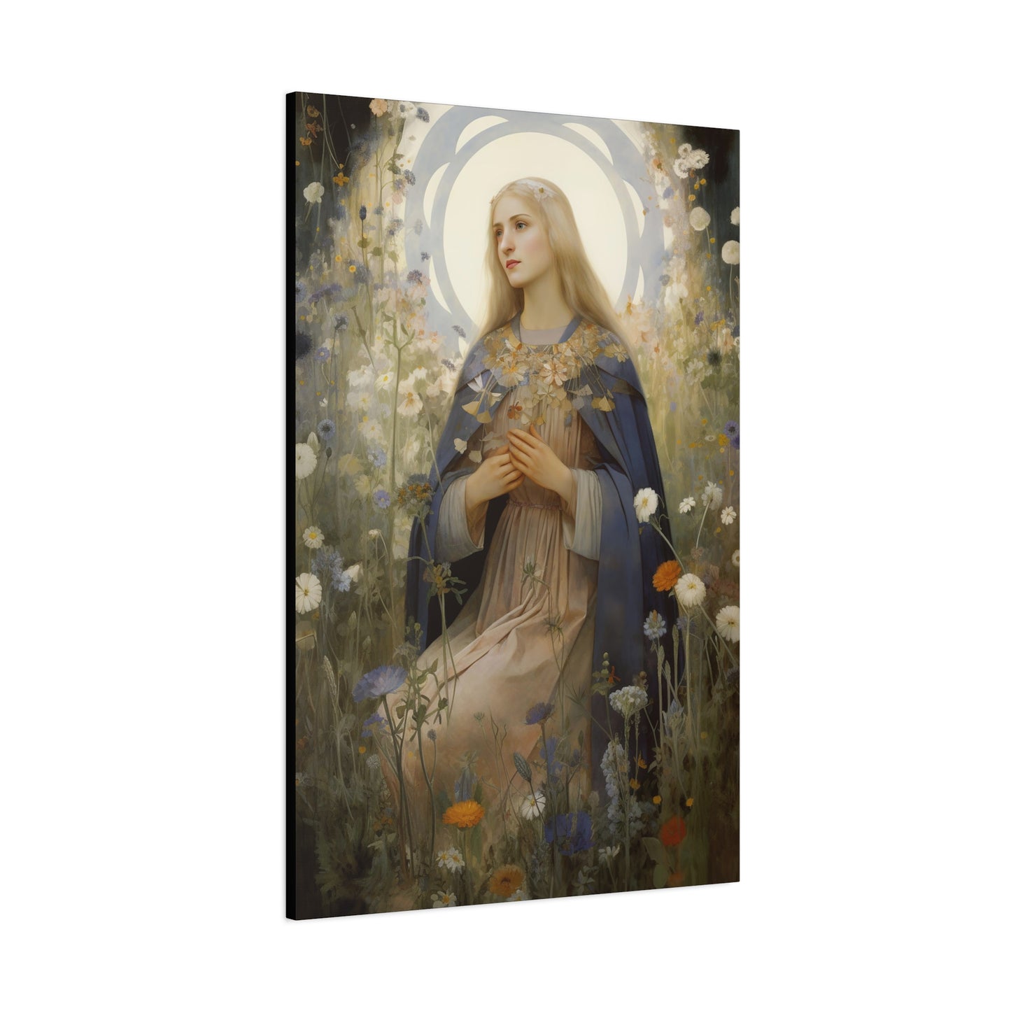 Saint Hildegard of Bingen - Museum Wrapped Canvas - Sanctified Souls Print - Religious Art for your Home