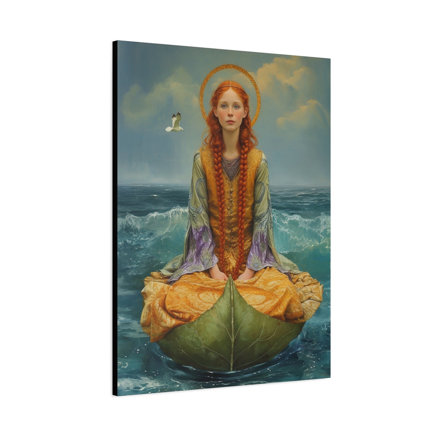 Saint Ia of Cornwall - Museum Wrapped Canvas - Sanctified Souls Print - Religious Art for your Home