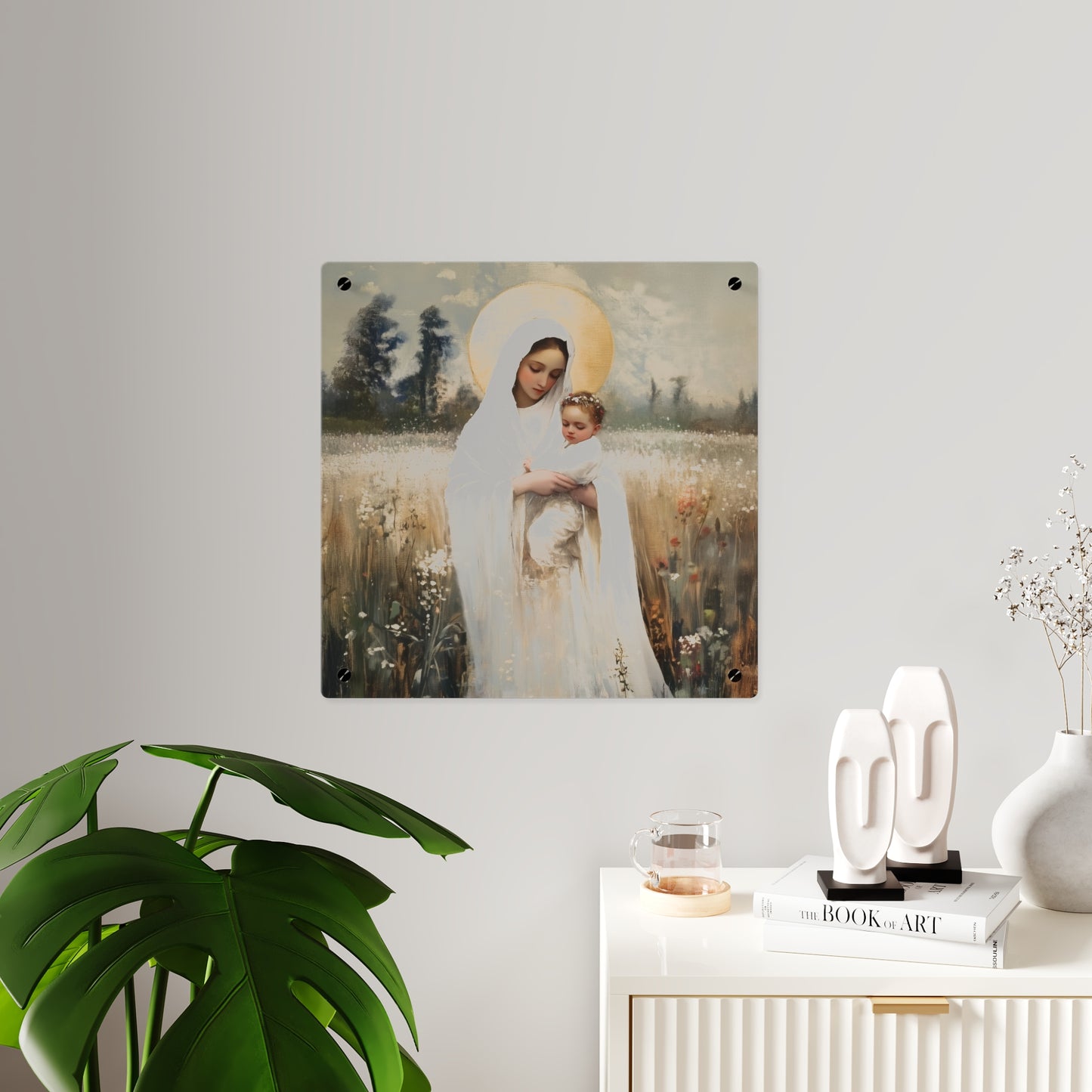 Our Lady of the Prairie Wall Art Panel - Ready to Hang Acrylic Print - Catholic Saint Art - Patron Saint Print