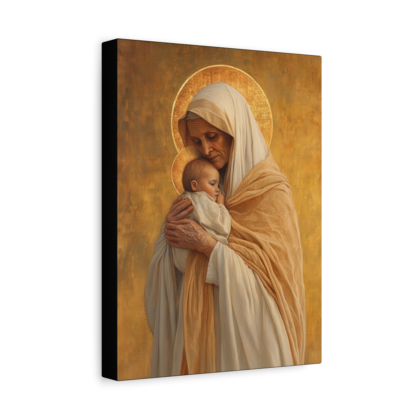 Saint Anna the Prophetess - Museum Wrapped Canvas - Print - Religious Art for your Home - Christian print - Prayer Room Art - Catholic