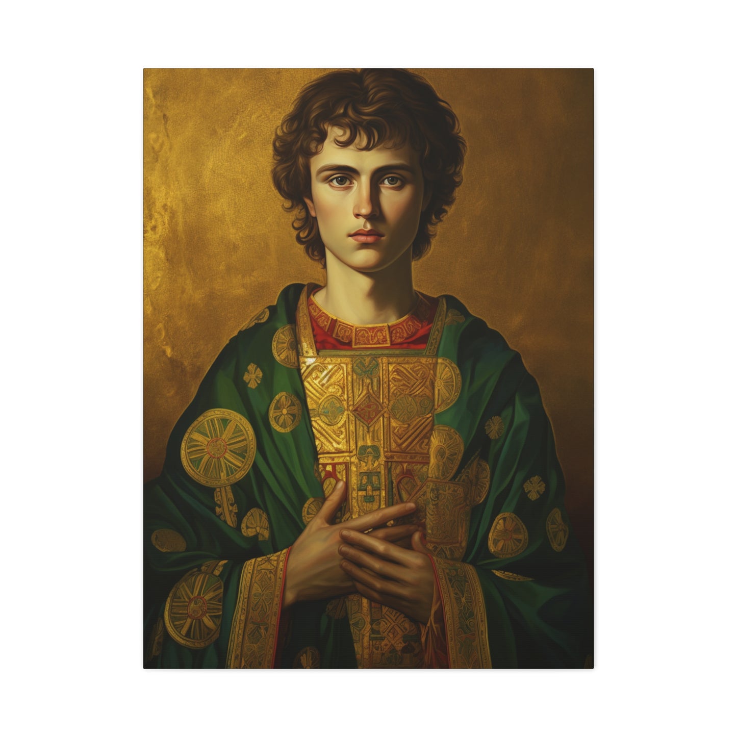 Saint Pantaleon Canvas Print - Multiple Sizes - Catholic Home art - Museum Wrapped Canvas - Sanctified Souls Print