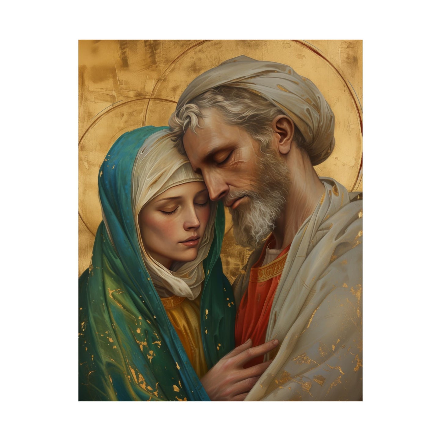 Saints Peter and Fevronia of Murom - Sanctified Souls Print - Multiple Sizes - Premium Matte Vertical Posters - Catholic Art for the home