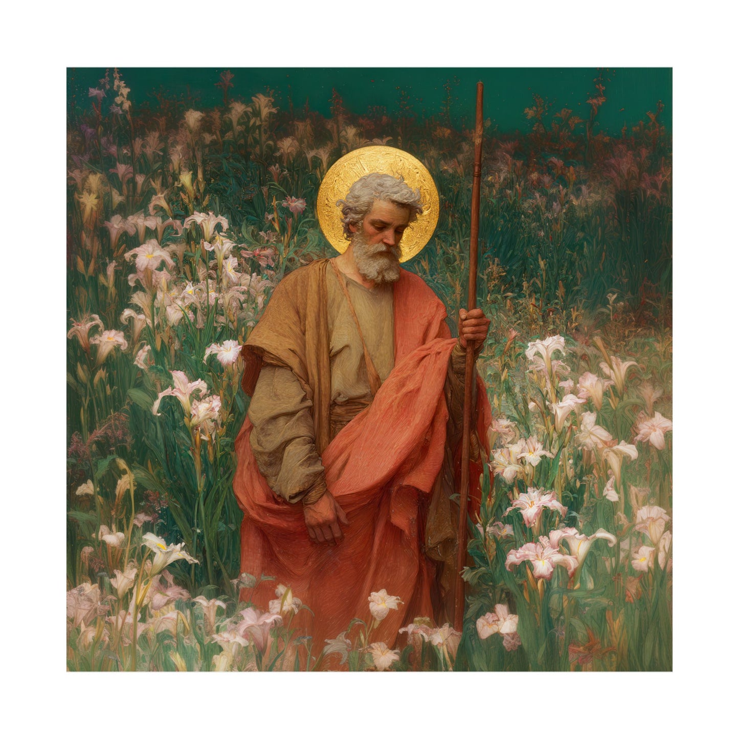 Saint James the Lesser  - Sanctified Souls Print - Multiple Sizes - Premium Posters - Catholic Art - Christian Home Decor Artwork