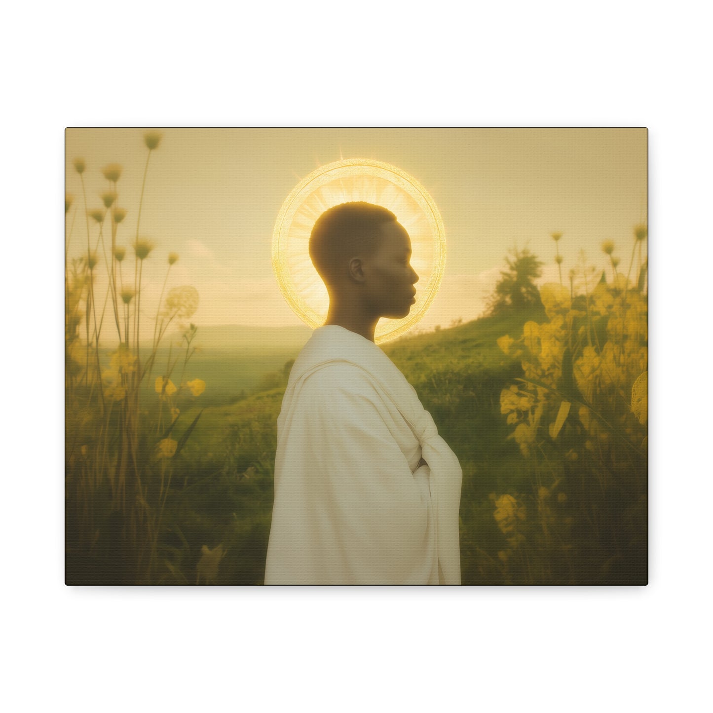 Saint Charles Lwanga -  Museum Wrapped Canvas - Sanctified Souls Print - Religious Art for your Home - Catholic Patron Saint Art