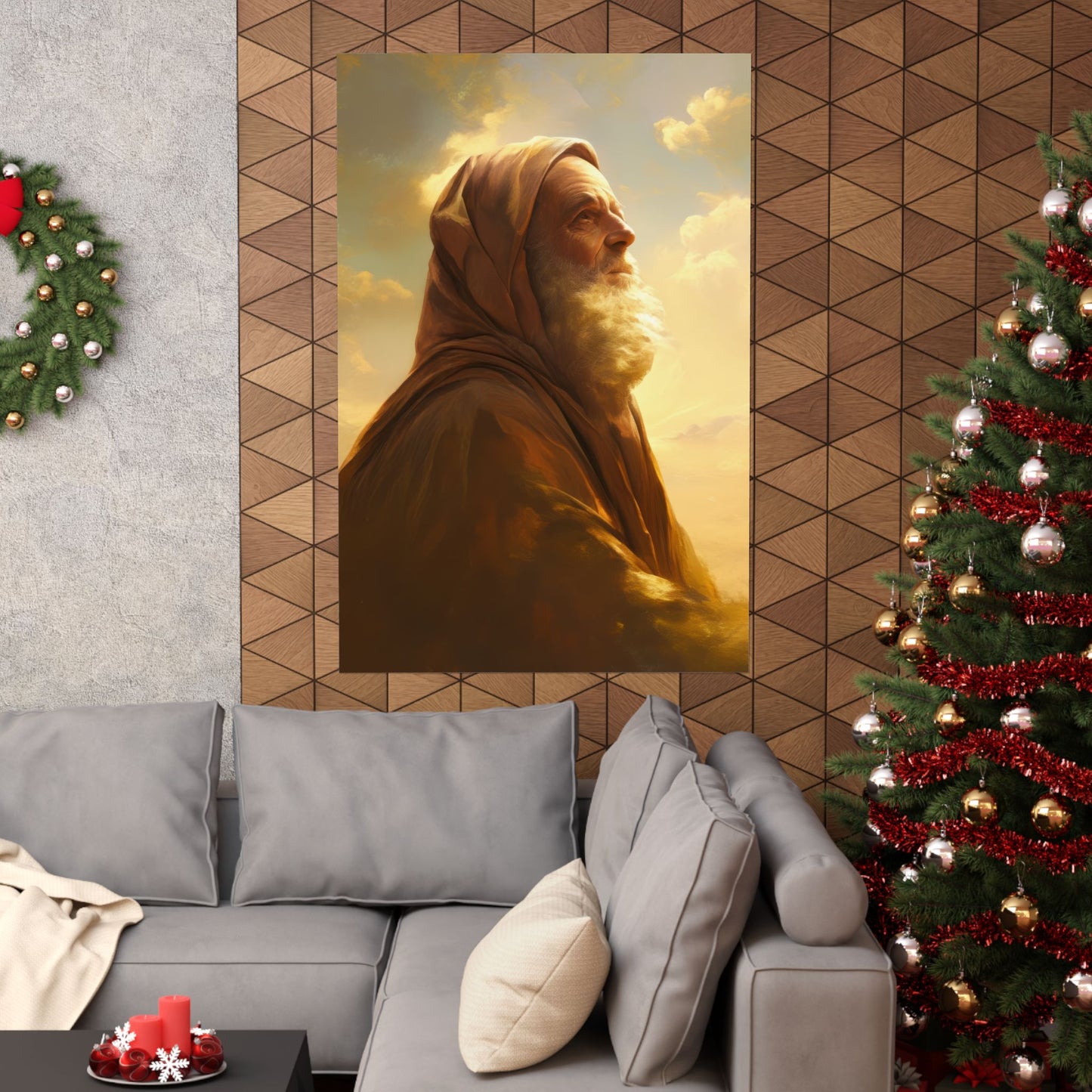Father Abraham - Sanctified Souls Print - Multiple Sizes - Premium Posters - Catholic Art - Christian Home Decor Artwork