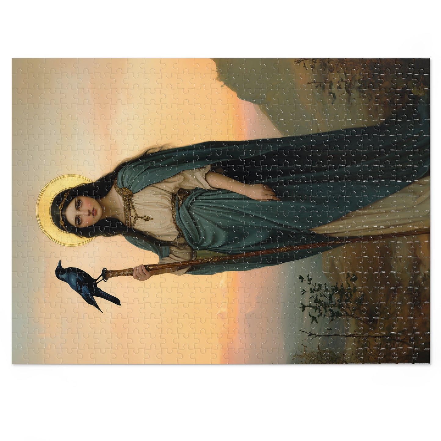 Saint Oda - Puzzle and Keepsake Tin - Religious (30, 110, 252, 500,1000) - Religious Puzzle - Gifts for Catholic Families