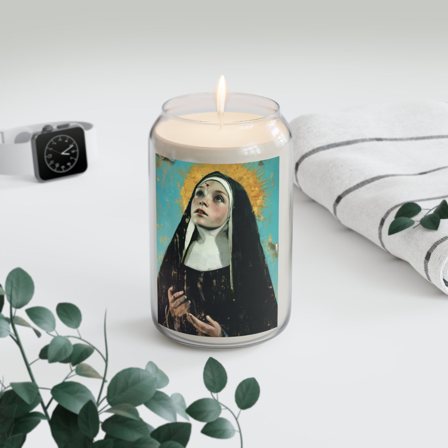Saint Rita of Cascia - Scented Prayer Candle, 13.75oz - Tall Size - Religious Prayer Candle - Catholic Art