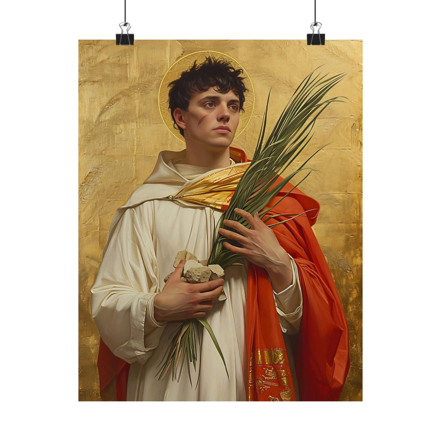 Saint Stephen - Sanctified Souls Print - Multiple Sizes - Premium Matte Vertical Posters