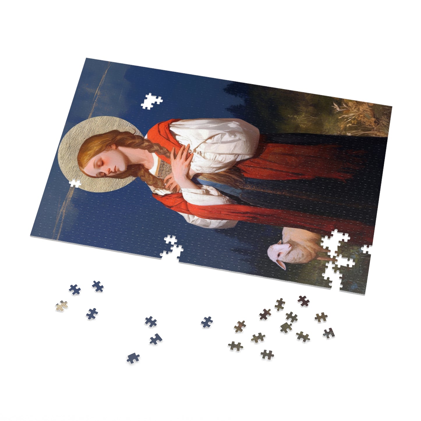 Saint Genevieve - Puzzle & Keepsake Tin - Religious Jigsaw Puzzle (30, 110, 252, 500,1000-Piece)
