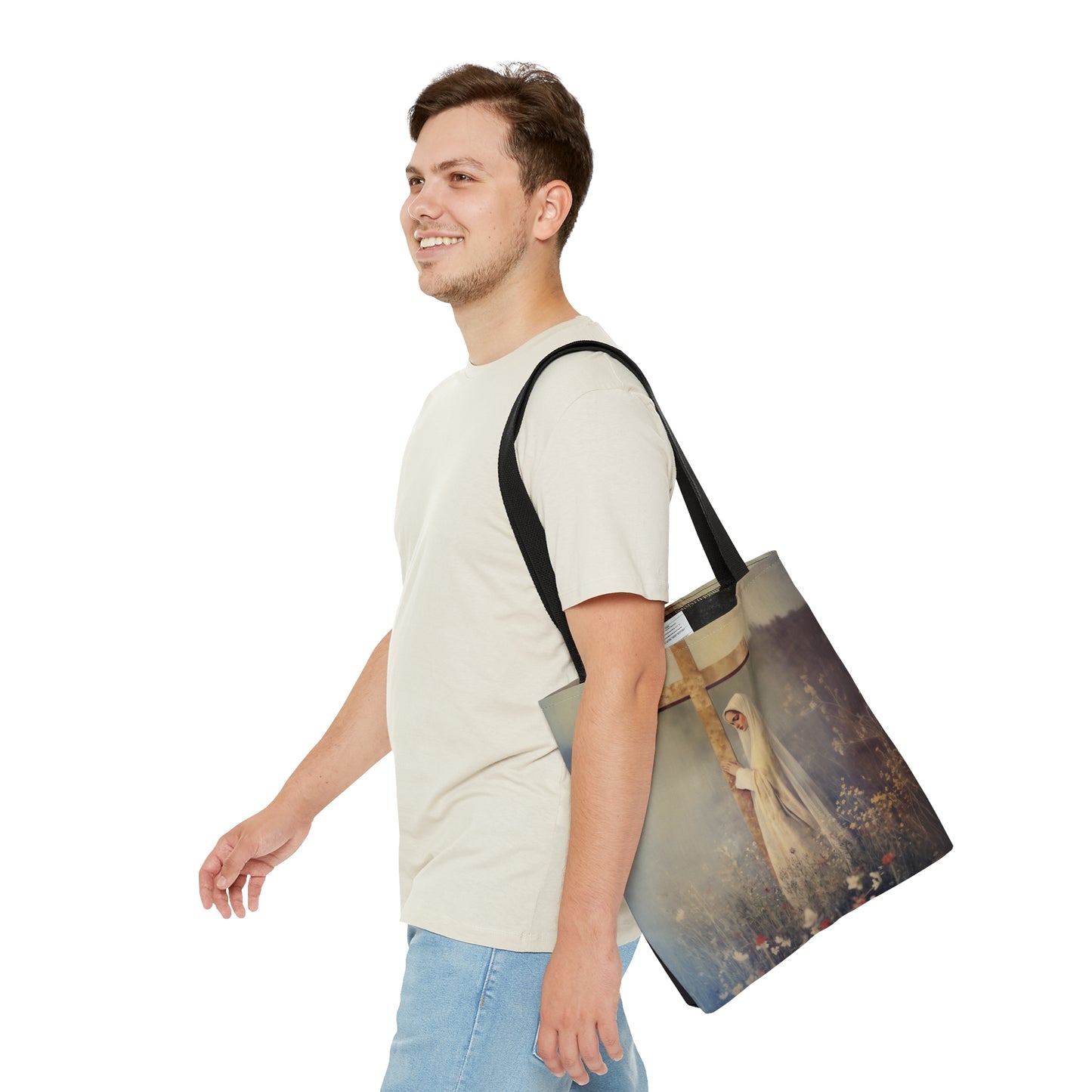 The Feast of the Exaltation of the Holy Cross - Tote Bag - Large Medium Small Faith Art Bag - Bible Study Faith Purse - Double Sided