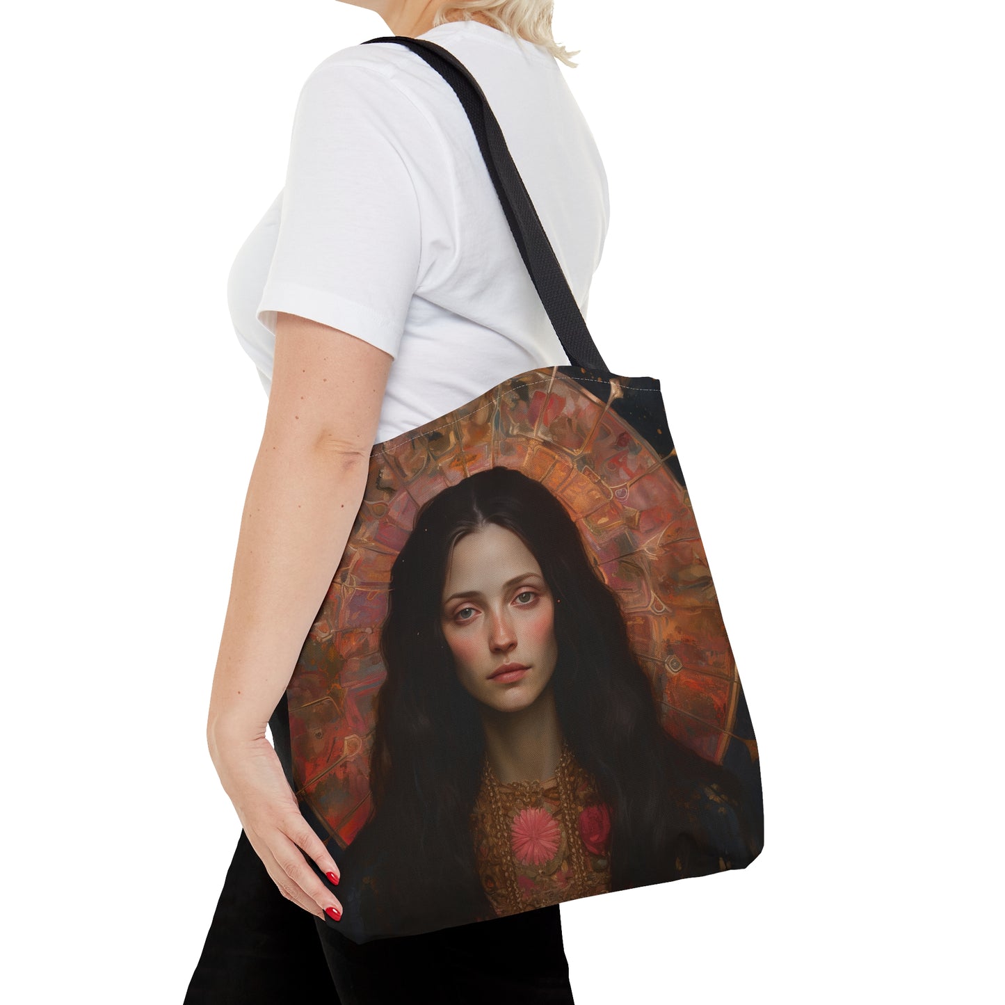 Saint Susanna Tote Bag - Large Medium Small Faith Art Bag - Re usable Tote Purse - Double Sided - Catholic Art Bag