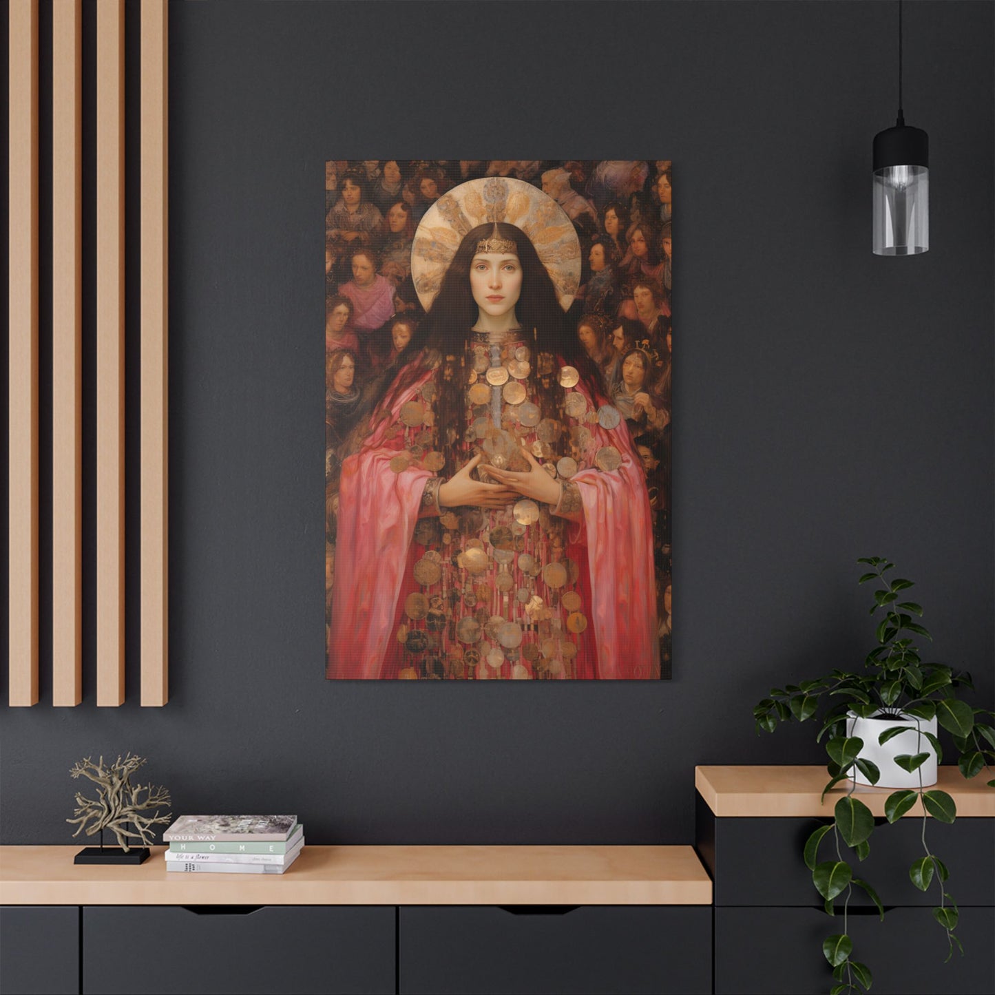 Saint Praxedes Canvas Print - Multiple Sizes - Catholic Home art - Gallery Wrapped Canvas - Sanctified Souls Print