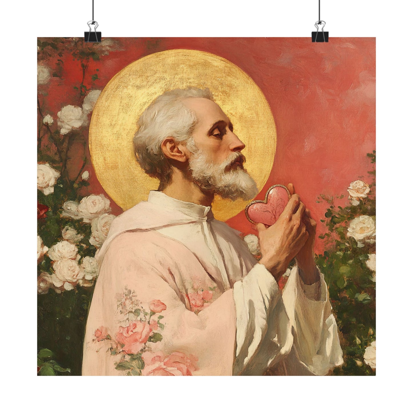 Saint Valentine -  Catholic Art - Multiple Sizes - Premium Posters - Catholic Art - Christian Home - Catholic Saint Art
