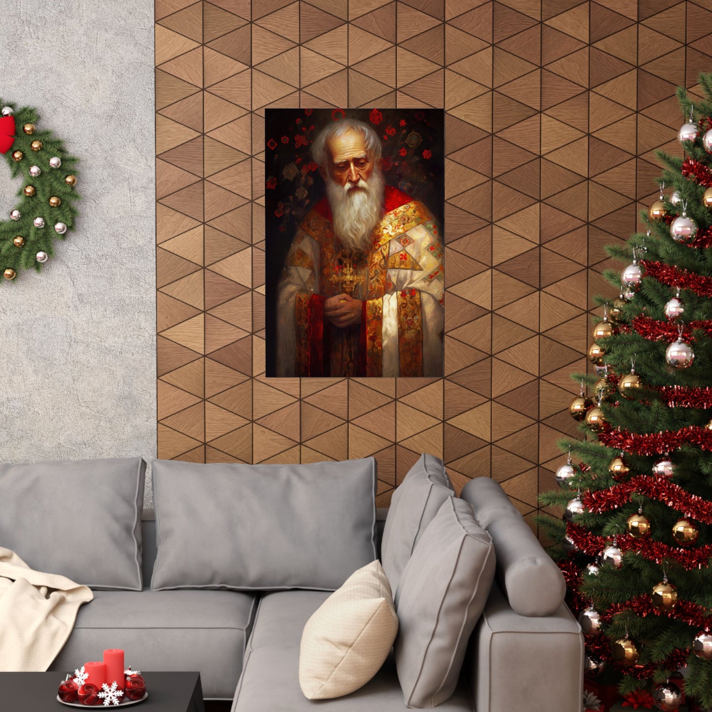 Saint Nicholas Print - Sanctified Souls Print - Multiple Sizes - Premium Matte Vertical Posters